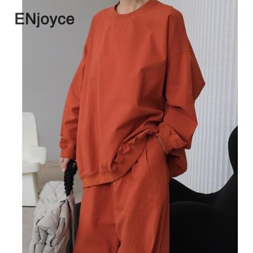 Spring Fall Casual Sports Style Loose Sweatshirt Women Long Sleeve Fashion Pullovers Streetwear Profile Cotton Texture Tops