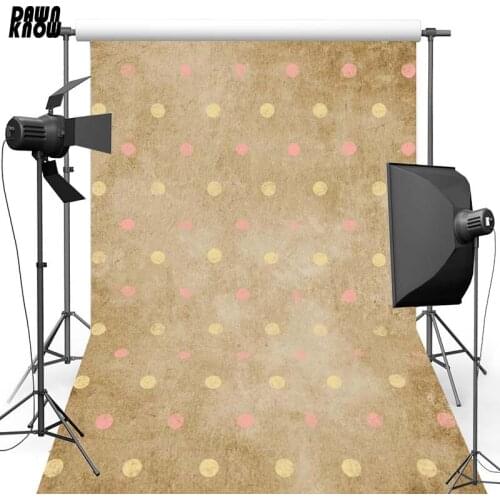 DAWNKNOW Pattern Dot Vinyl Photography Background For Newborn New Fabric Polyester Backdrop For Wedding Photo Studio S1222