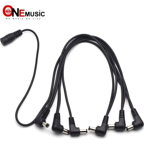 VITOOS Harness Guitar Cables Black 6 Ways Electrode Daisy Chain Cable For Guitar Pedal Effect Power Adapter Hot Sale