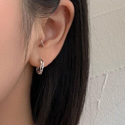 VENTFILLE 925 Sterling Silver Thorns Winding Circle Earrings for WomenTrendy Ins Ear Buckle Party Jewelry Birthday Gifts 2021