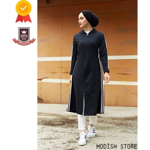 Big Sizes Hoodie Linerless Outfit Muslim Dress Women Muslim Clothing Kaftan Abaya Dubai Hijab Dress Turkey Islam