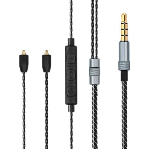 1.3 Meters Headphone Earphone Cable Cord Wire For SHURE SE215 SE315 SE425 SE535 TH904 Audio Cable