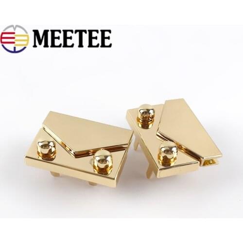 2/4pcs 48x35mm DIY Purse Pushed Locks Metal Handbag Clasps Closure Buckles Bag Snap Lock Replacement Hardware Accessories