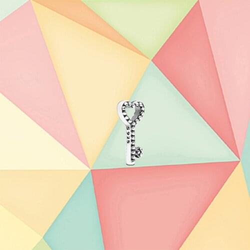 2021 New 925 Sterling Silver Small Box Pendant With Heart-shaped Key, Suitable For Original Diy Magic Box Necklace Jewelry