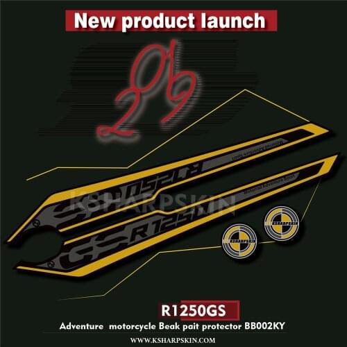 3D Gel Motorcycle Front Fairing Sticker Protector Number Board Moto Engine Vehicle decals Suitable for BMW R1250GS 2018 2019