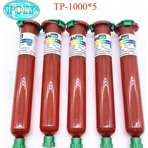 5pcs/lot UVTP-1000 UV Glue LOCA Liquid Optical Clear Adhesive Glue for Touch Screen Stick for Sumsung iPhone LCD Glass Repair