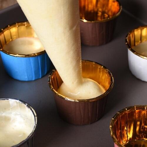 50Pcs Non-stick Oil Proof Muffin Cup Paper Wrapping Edge Cupcake Liner Party Supplies Muffin Cup