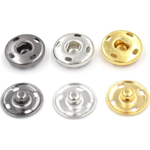 50PCS/ LOT 8mm-17mm metal Brass snaps. 4 hole dark buckle. Clothing & Accessories. Copper snap. Down buttons Leather rivets