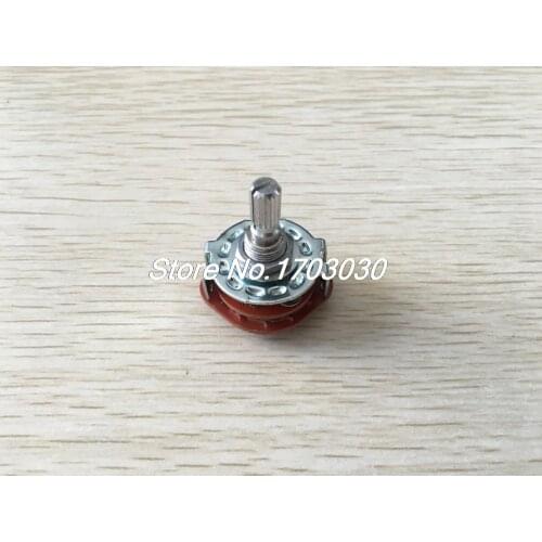 6mm Shaft 3 Pole 4 Position 3P4T Band Channel Selector Rotary Switch