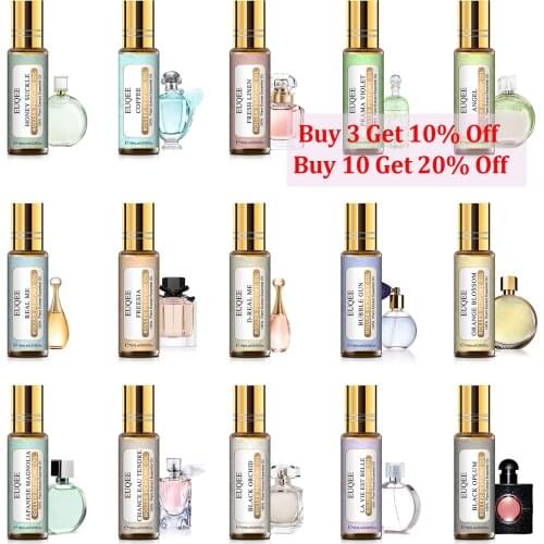Sea Breeze Fragrance Oil 10ML with Roller Perfume Diffuser Aroma Essential Oil Angel Black Opium Jadore Musk Coconut Vanilla Oil