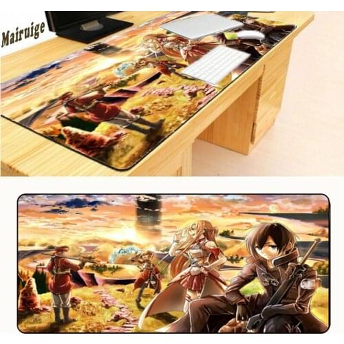Mairuige Free Shipping Sword Art Online Mouse Pad 700x300x3mm Notbook Computer Mousepad Big Gaming Padmouse Gamer for Boy Gift
