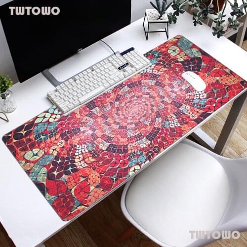 New Speed Locking Edge Large Natural Rubber Abstract Mouse Pad Waterproof Game Desk Mousepad Keyboard Mat for Warcraft Dota LOL