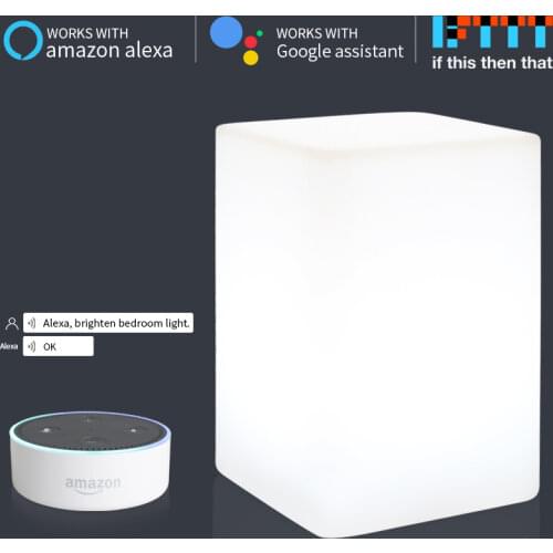 Colorful Children Lamp Ambient Night Light Touch Control RGB Phone App Control For Alexa Google Home IFTTT Voice Christmas Gift