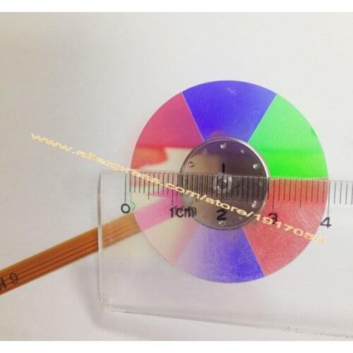 Projector Color Wheel For Mitsubishi HC910, HC1000, HC1100, HC1500, HC1600, HC3000, HC3100, 6 segments 40mm