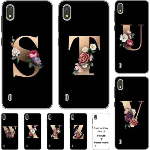 Flower 26 English Name Letters Custom Initial Case For Alcatel 1A 2020 1B 2020 5002D Soft Silicone Phone Cover Capa