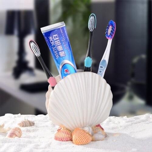 Toothbrush holder European creative resin bathroom toiletries toothpaste tube process penholder toothpaste holder Mediterranean