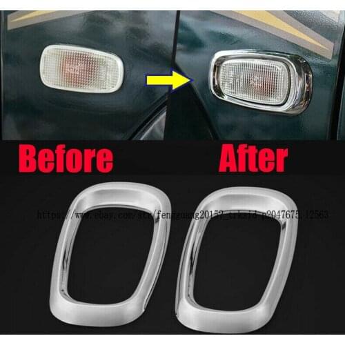 For Toyota Land Cruiser Prado Fj120 2003-2009 2pcs Door Signal Light Cover Trim