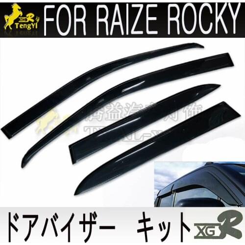 DOOR VISOR rain guard window visor deflector decorative body kit accessory car care for raize 2021
