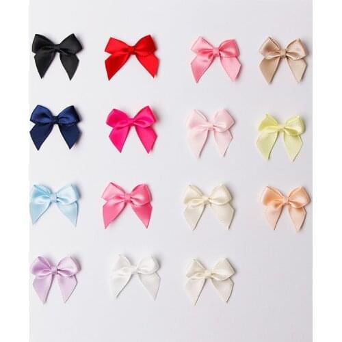 Ribbon Polyester Double-sided Satin Ribbon 2.5*3cm Bow Finished Diy Christmas Decorations 200pcs/package