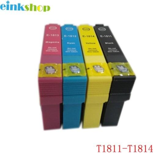 Einkshop T1811-T1814 Ink Cartridge for Epson Expression Home XP-215 XP-312 XP-315 XP-415 XP-225 XP-322 XP-325 XP-422