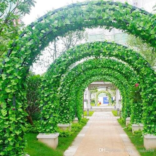 Green Artificial Fake Hanging Vine Plant Leaves Foliage Flower Garland Home Garden Wall Hanging Decoration IVY Vine Supplies