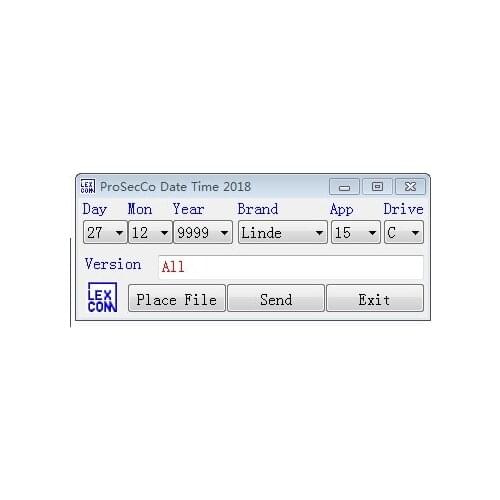 Linde/Jungheinrich/Still/Liebherr/Widos/Valtra/Clark - Date and Time Changer Prosecco 2018