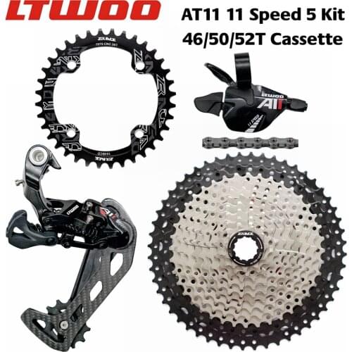 LTWOO AT11 11 Speed Trigger Shifter + Rear Derailleur 11s + ZRACE Cassette 52T / Chainrings + SUMC S11 Chain, PCR BEYOND M8000