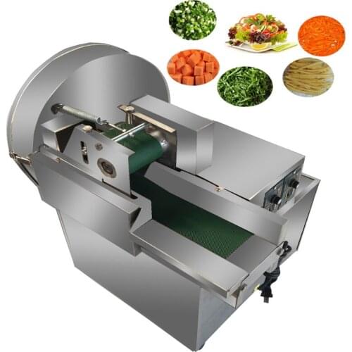 220V Dicing Machine Commercial Stainless Steel Fully Automatic MultiFunction Cut Leek Scallion Small Shred Slice Segment Machine