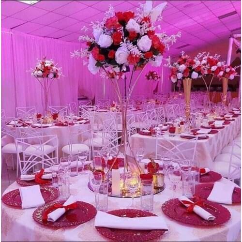 Ball metal table decoration ccessories wedding flower vase centerpieces 10 pcs/lot