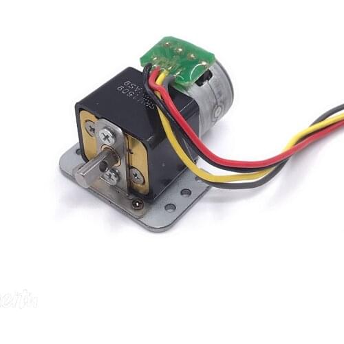 Micro Mini 15MM Precision Full Metal Gear Stepper Motor DC 5V 2-Phase 4-Wire Stepping Gear Motor