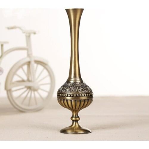 Tabletop Vase Antique Metal Flower Vase Table Decor For Mariage Metal Flowers Vases For Home Wedding Decoration 531
