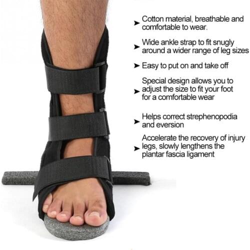 Adult Night Splint Dorsal Leg Ankle Fixation Protector Support Foot Orthosis Plantar Fascia Ligament Relief Ankle Splint Brace