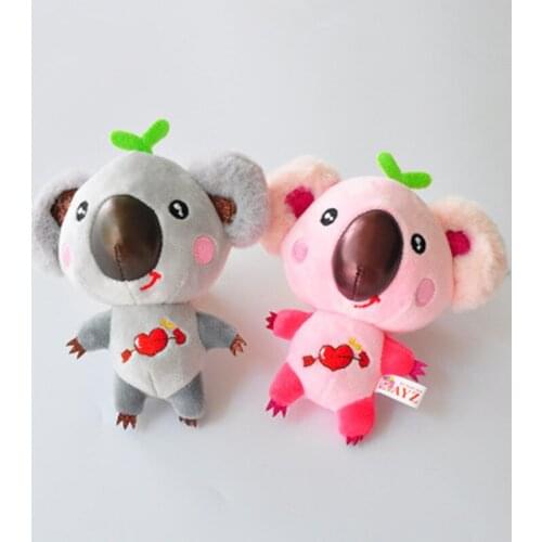 2020 New Koala Keychain Girls Birthday Gift Cartoon Koala Couple Key chains Keyring Women Bag Car Trinkets 12cm