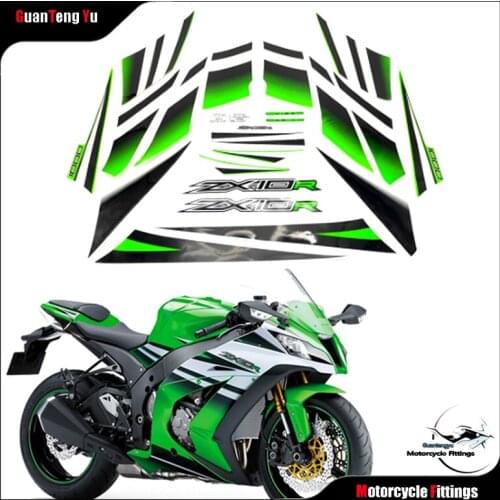 New For Kawasaki Ninja ZX10R ZX 10R 2015 Sticker Decal Full Kit High Quality Motorcycle Guard 30th Racing Decorative Guard