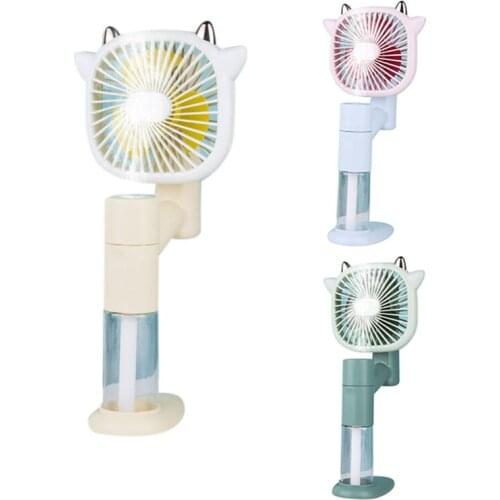 Mini Personal Portable Fan, Folding Spray Cool Handheld Fan, Personal Cooling Mist Humidifier USB Charging Fan