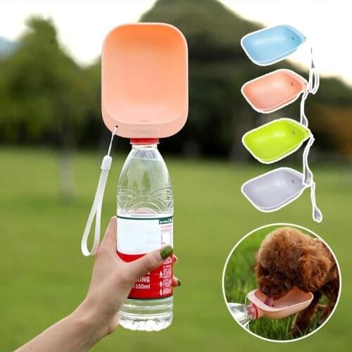 Pet Drinking Fountain Dog Feeder Cat Drinker Head Out Portable Feeder Removable Puppy Water Bowl Hanging Dispenser Accessories