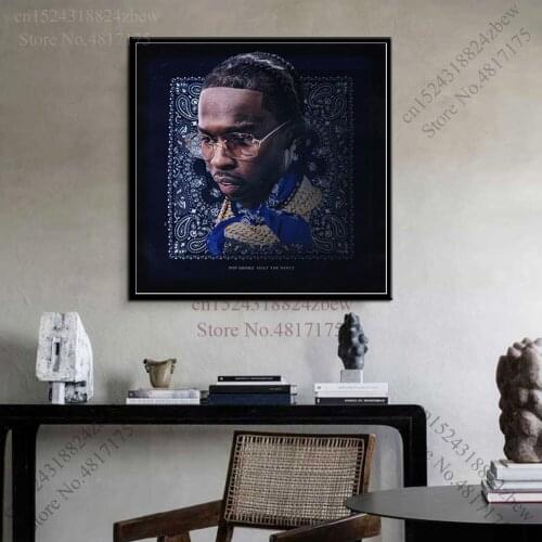 Pop Smoke Hot Poster Rapper Singer Music Album Canvas Painting Wall Art Posters and Prints Home Decor