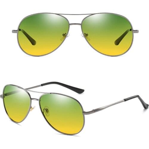 Photochromic Driving Glasses Day and Night 2 in 1 Polarized Sunglasses Anti-Glare UV Protection for Men Women -MX8