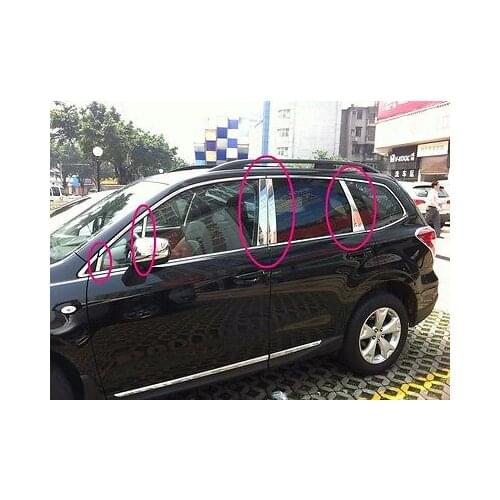 Steel Door Pillar Cover For Subaru Forester SJ 2014-2017 A B C Body Accessories