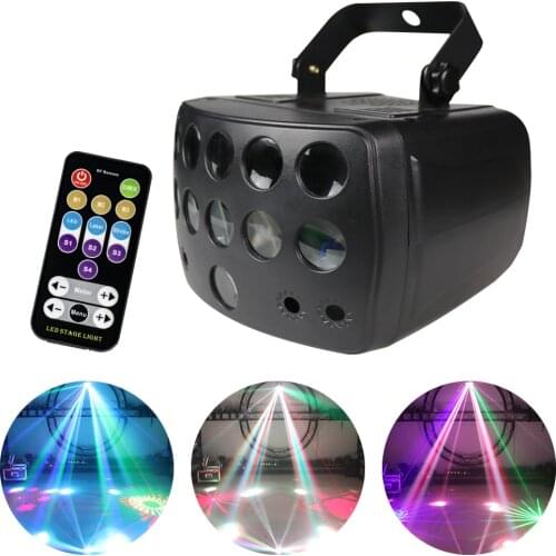 LED Remote Control DMX RGBW 4IN1 Laser Strobe Disco DJ Beam Spot Stage Lighting Effect Party Dance Disco Club Wedding Light