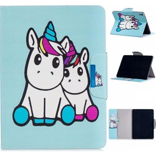 Smart Case For iPad Pro 11 2018 Case Magnetic Shockproof PU Leather Wallet Card Cartoon Stand Cover For iPad Pro 11 A1980 Case