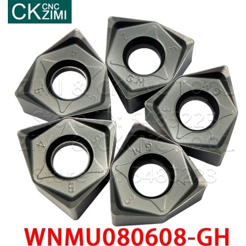 WNMU080608-GH WNMU 080608 GH Carbide Inserts Fast feed milling cutter Tools lathe part CNC Metal lathe tools for heavy cutting