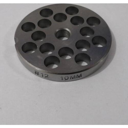 69mm diameter Meat Grinder Parts No.12 10mm Stainless Steel multihole round plate 9mm thickness