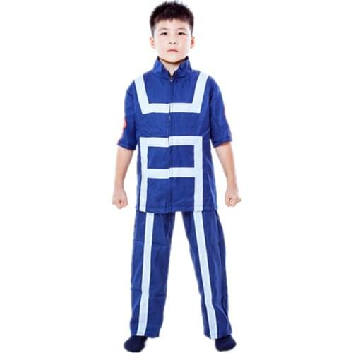 4-12Y Anime Movie My Hero Academia Cosplay Costume Childrens School Uniforms/Gymnastics Suits/Ball Suits Sports Clothes