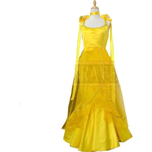 2017 Sailor Moon Princess Sailor Venus Serenity Tsukino Usagi Gold Dress Cosplay Costume