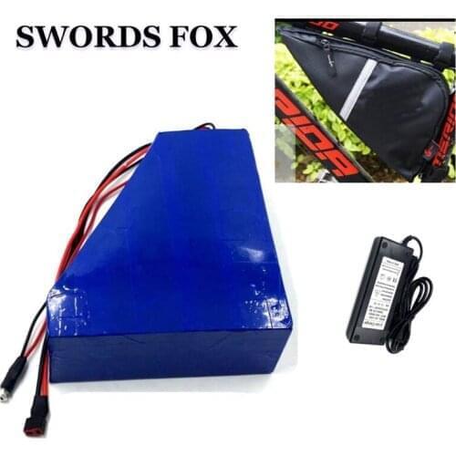 SWORDS FOX 5pcs Wholesale 36v 16ah Triangle shape +BAG 36V electric bike battery lithium ion electric scoote for Bafang motor