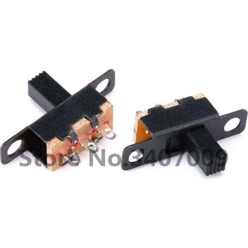 50pcs Toggle switch SS-12F15 3 Pin 2 files Slide switch 1P2T 1 Row 2 files 3P SS12F15 Handle high 3/6MM