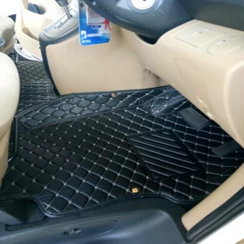 Custom full set car floor mats + trunk mat for Right Hand Drive Hyundai Grand Starex 8 9 seats 2019-2010 waterproof car carpets