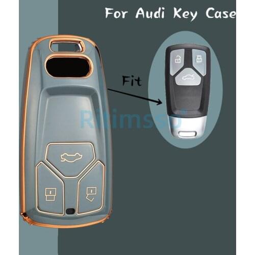 Soft TPU Car Remote Key Cover Case Shell for Audi A4 B9 A5 A6L A6 S4 S5 S7 8W Q7 4M Q5 TT TTS RS Coupe Styling Accessories
