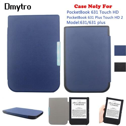 For PocketBook 631 Touch HD eReader 6 inch ultra slim leather Cover magnetic clasp flip for PocketBook 631 Plus Touch HD 2 Case